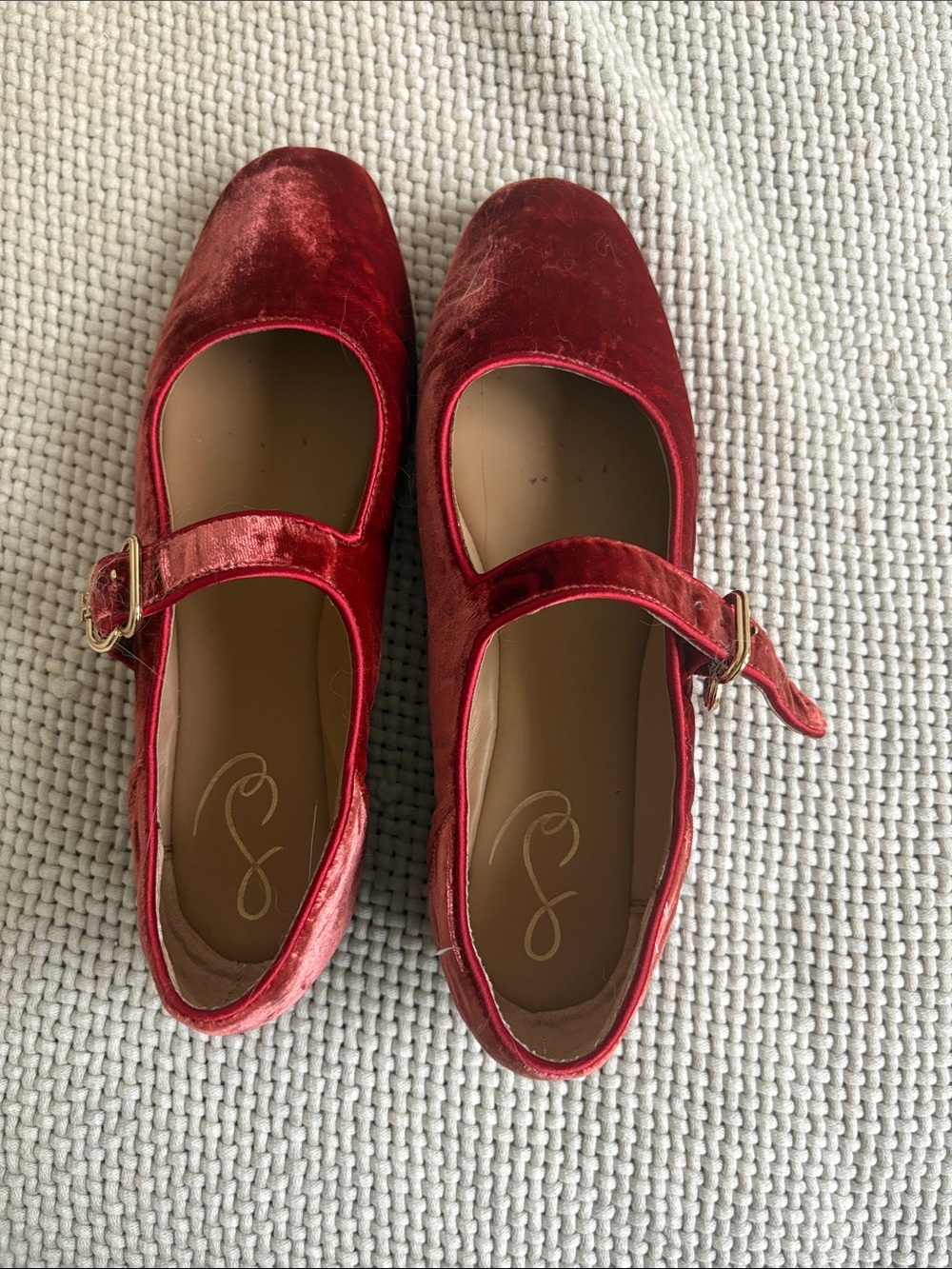 Sam Edelman burnt orange ballet flats